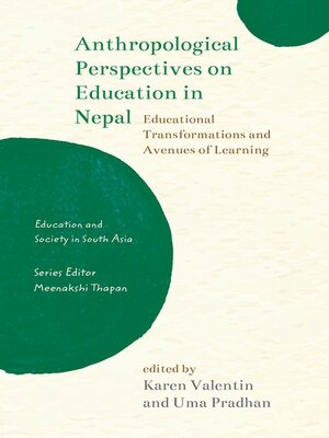 cover image of Anthropological Perspectives on Education in Nepal